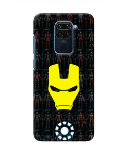 Iron Man Suit Redmi Note 9 Real 4D Back Cover