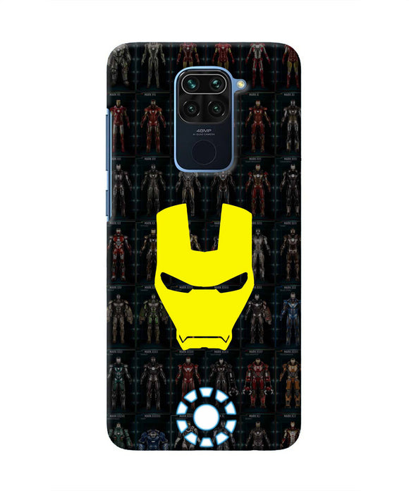 Iron Man Suit Redmi Note 9 Real 4D Back Cover