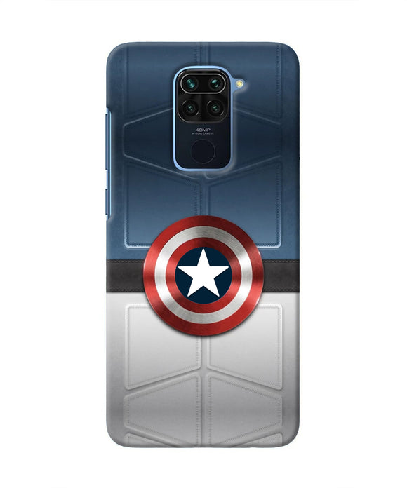 Captain America Suit Redmi Note 9 Real 4D Back Cover