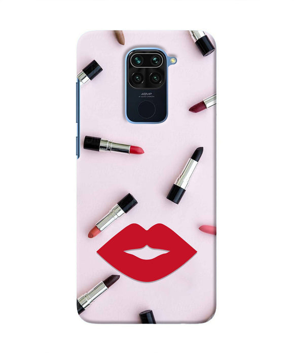 Lips Lipstick Shades Redmi Note 9 Real 4D Back Cover
