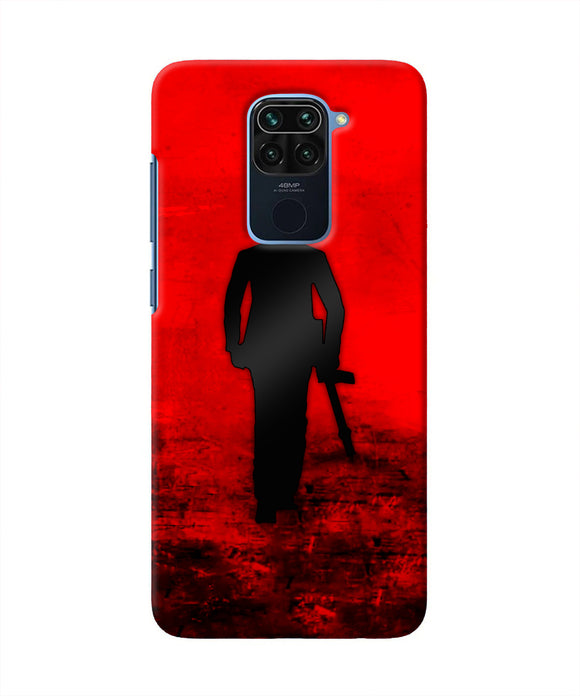 Rocky Bhai with Gun Redmi Note 9 Real 4D Back Cover