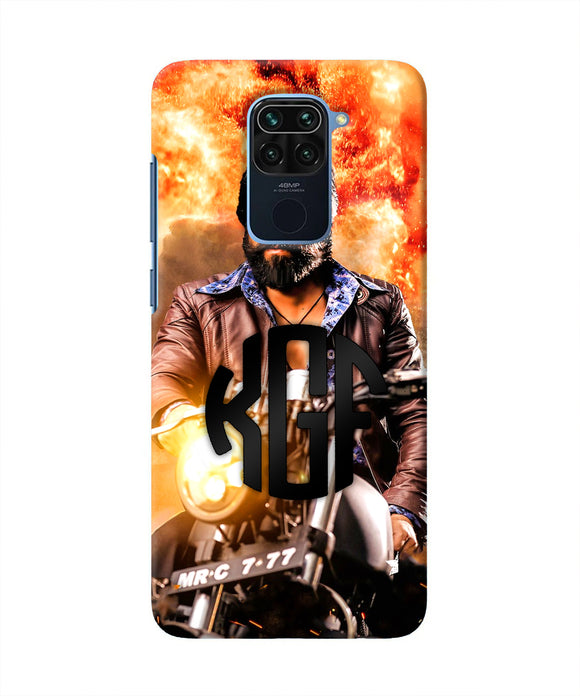 Rocky Bhai on Bike Redmi Note 9 Real 4D Back Cover