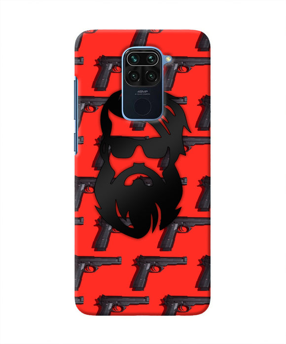 Rocky Bhai Beard Look Redmi Note 9 Real 4D Back Cover