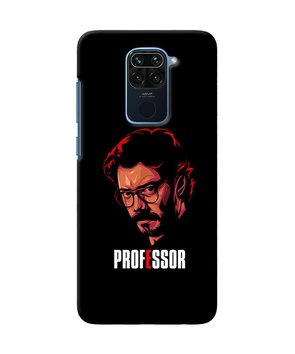 Money Heist Professor Sketch Redmi Note 9 Back Cover