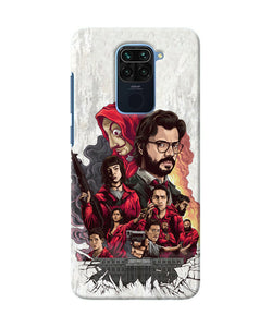 Money Heist Poster Redmi Note 9 Back Cover