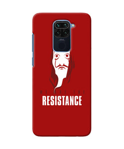 Money Heist Resistance Quote Redmi Note 9 Back Cover