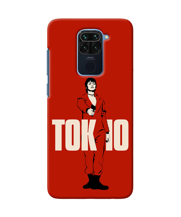 Money Heist Tokyo With Gun Redmi Note 9 Back Cover