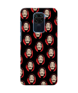 Money Heist Mask Redmi Note 9 Back Cover
