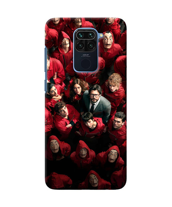Money Heist Professor with Hostages Redmi Note 9 Back Cover