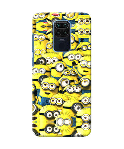 Minions Mini Crowd Redmi Note 9 Back Cover