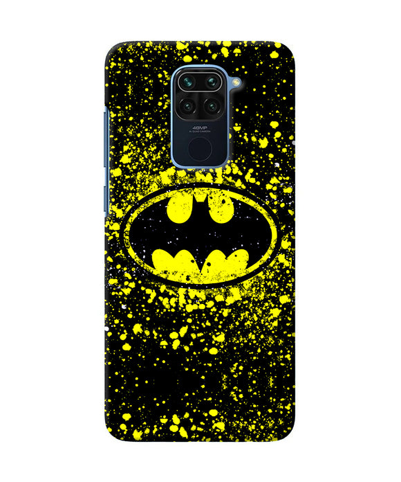 Batman Last Knight Print Yellow Redmi Note 9 Back Cover