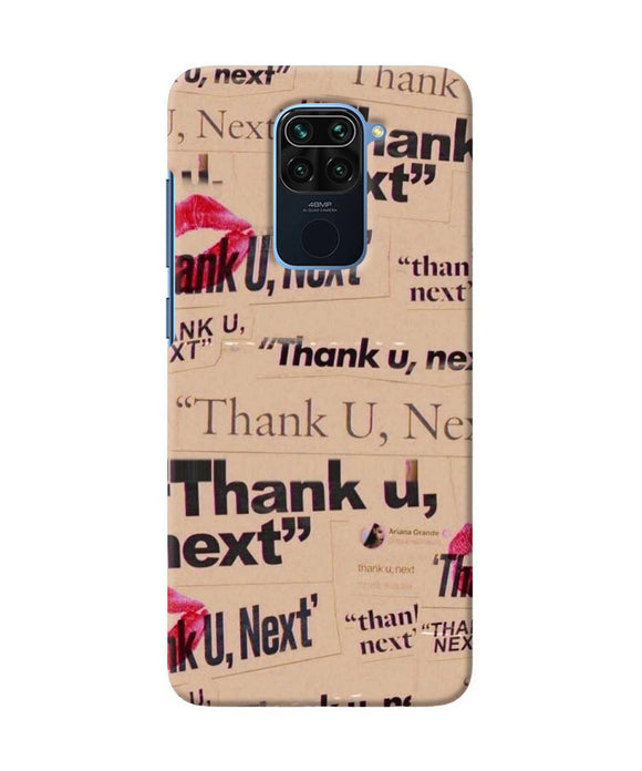 Thank You Next Redmi Note 9 Back Cover