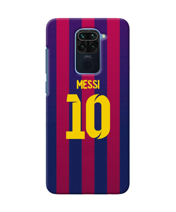 Messi 10 Tshirt Redmi Note 9 Back Cover