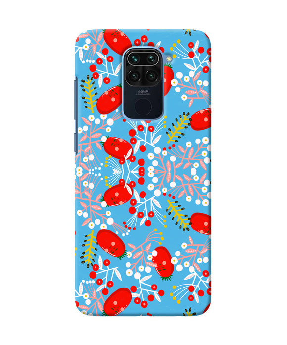 Small Red Animation Pattern Redmi Note 9 Back Cover
