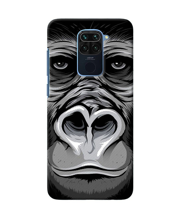 Black Chimpanzee Redmi Note 9 Back Cover