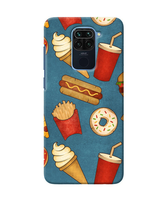 Abstract Food Print Redmi Note 9 Back Cover