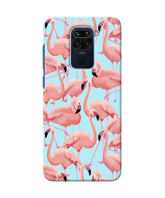 Abstract Sheer Bird Print Redmi Note 9 Back Cover