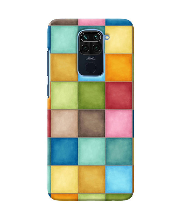 Abstract Colorful Squares Redmi Note 9 Back Cover
