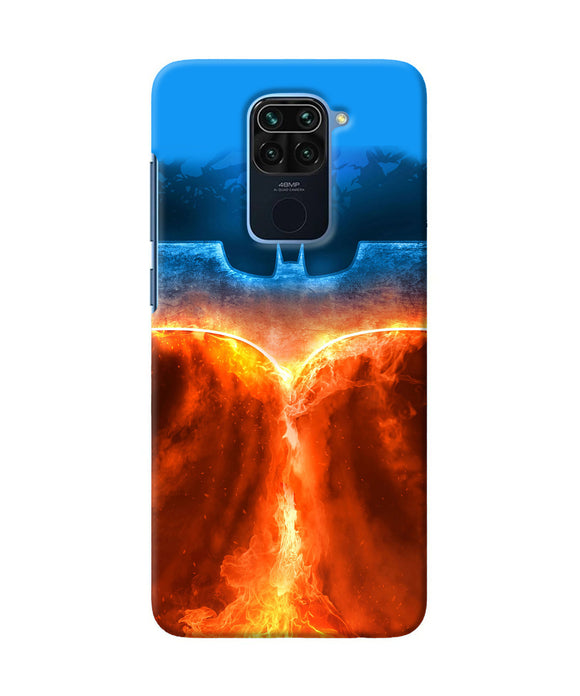 Burning Batman Logo Redmi Note 9 Back Cover