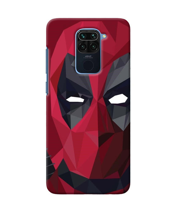 Abstract Deadpool Mask Redmi Note 9 Back Cover