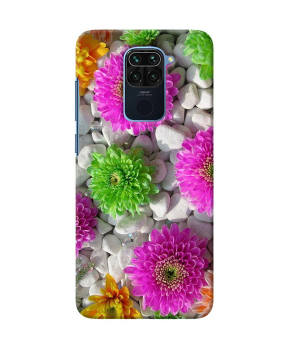 Natural Flower Stones Redmi Note 9 Back Cover