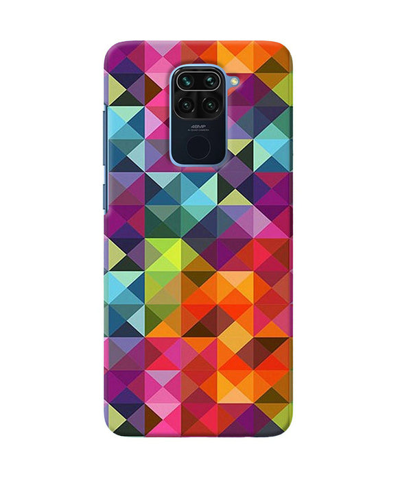Abstract Triangle Pattern Redmi Note 9 Back Cover