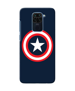 Captain America Logo Redmi Note 9 Back Cover