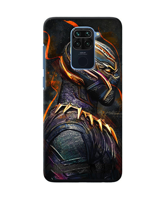 Black Panther Side Face Redmi Note 9 Back Cover