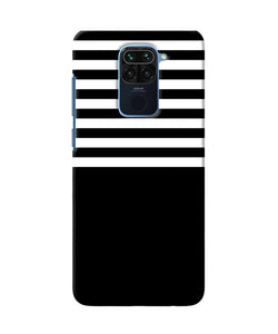 Black And White Print Redmi Note 9 Back Cover