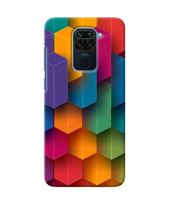 Abstract Rectangle Print Redmi Note 9 Back Cover