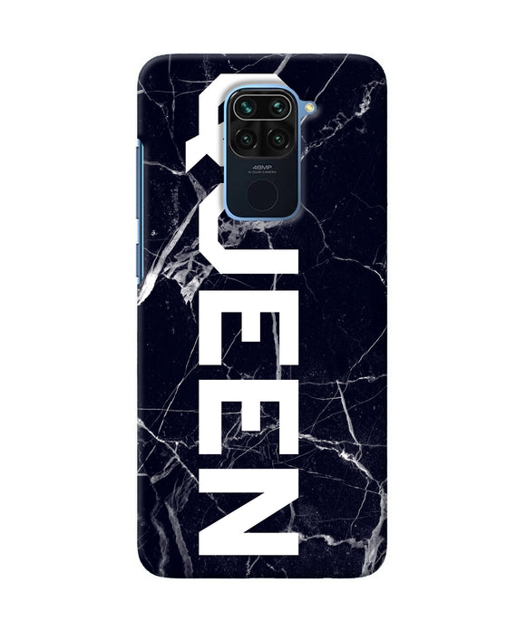 Queen Marble Text Redmi Note 9 Back Cover