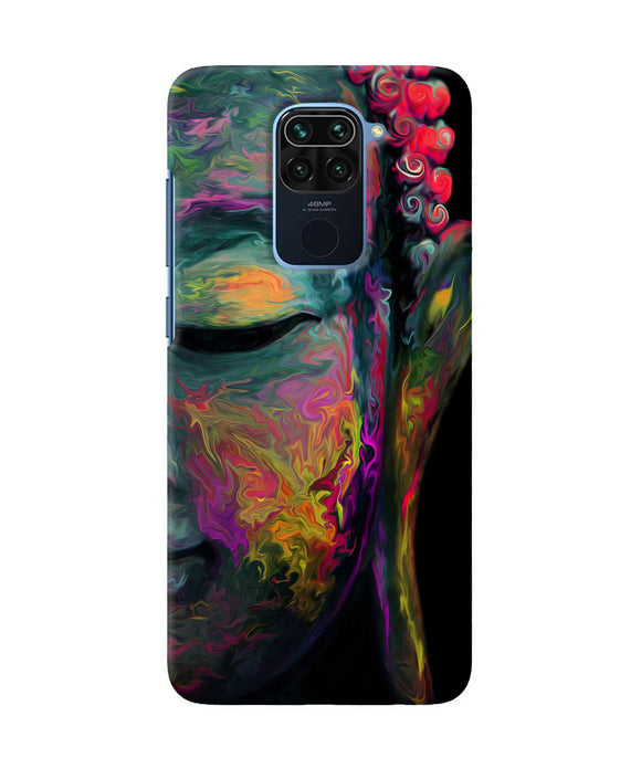 Buddha Face Painting Redmi Note 9 Back Cover