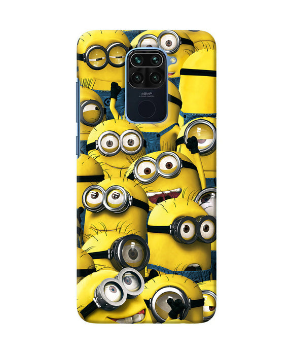 Minions Crowd Redmi Note 9 Back Cover