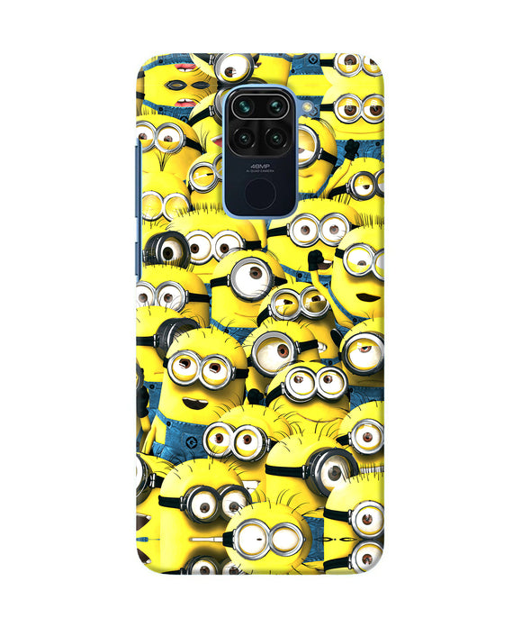 Minions Mini Crowd Redmi Note 9 Back Cover