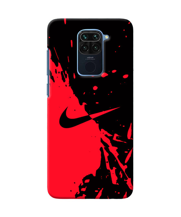 Nike Red Black Poster Redmi Note 9 Back Cover