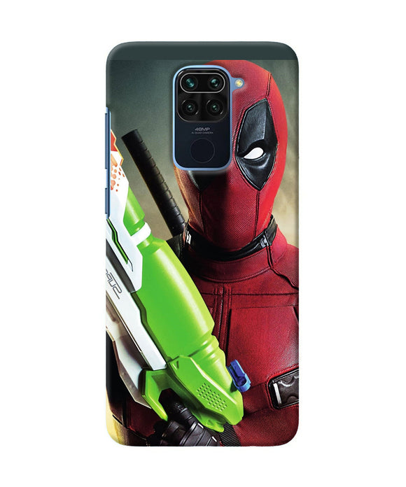 Deadpool Funny Gun Redmi Note 9 Back Cover