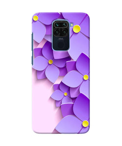 Violet Flower Craft Redmi Note 9 Back Cover