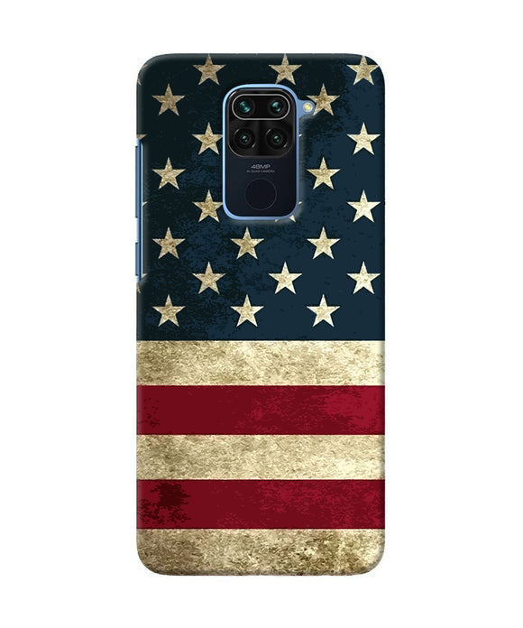 Vintage Us Flag Redmi Note 9 Back Cover