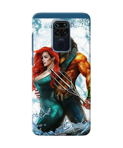 Aquaman Couple Water Redmi Note 9 Back Cover