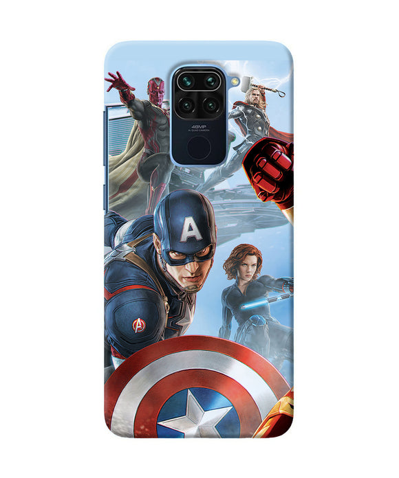 Avengers On The Sky Redmi Note 9 Back Cover