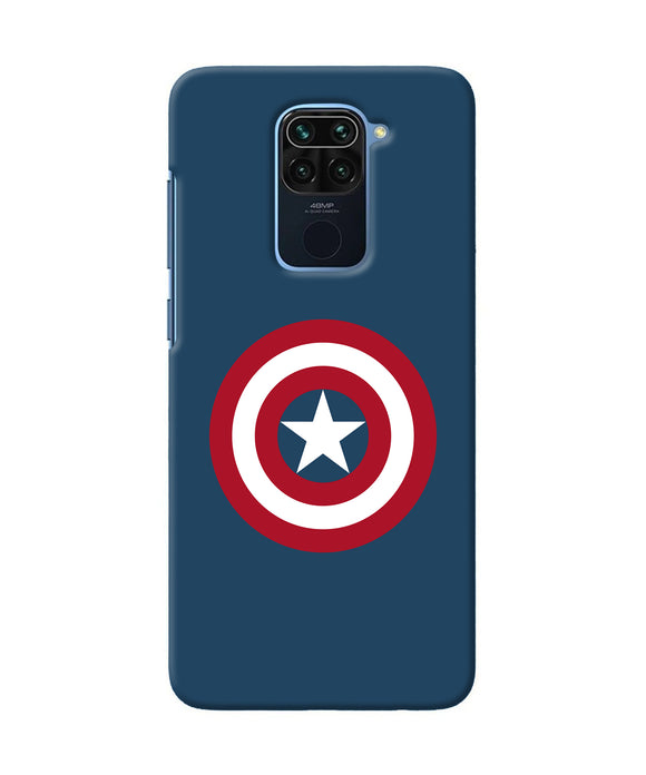 Captain America Logo Redmi Note 9 Back Cover