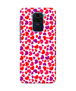 Red Heart Canvas Print Redmi Note 9 Back Cover