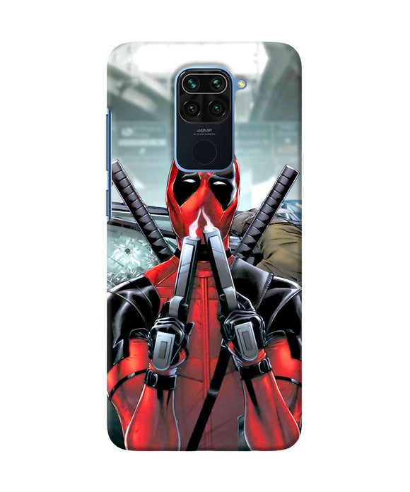 Deadpool With Gun Redmi Note 9 Back Cover