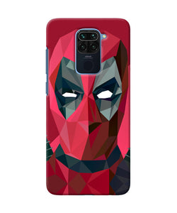 Abstract Deadpool Full Mask Redmi Note 9 Back Cover