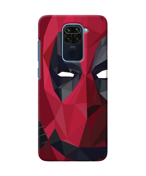 Abstract Deadpool Half Mask Redmi Note 9 Back Cover