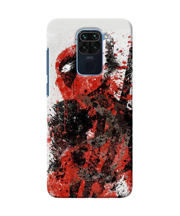 Deadpool Rugh Sketch Redmi Note 9 Back Cover