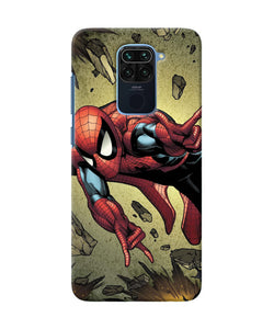 Spiderman On Sky Redmi Note 9 Back Cover