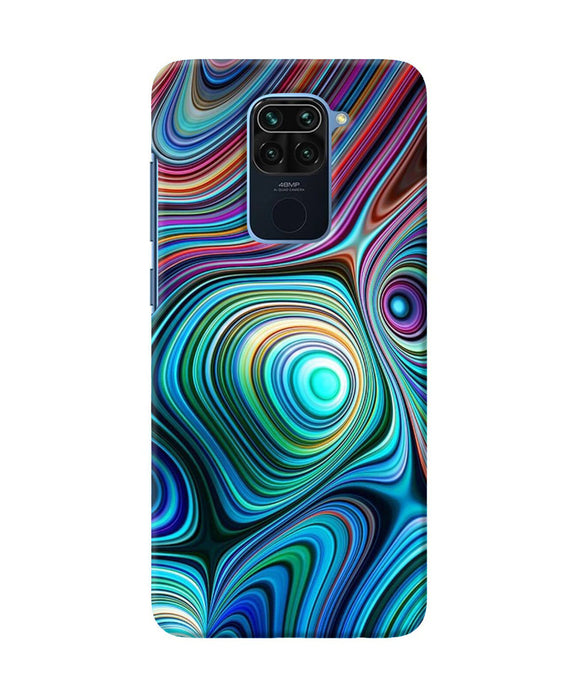 Abstract Coloful Waves Redmi Note 9 Back Cover
