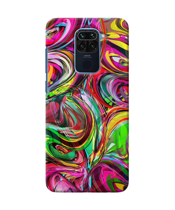 Abstract Colorful Ink Redmi Note 9 Back Cover