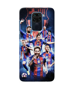 Messi Fcb Team Redmi Note 9 Back Cover